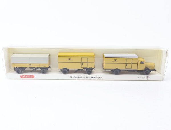 Wiking H0 82-21 Modellauto LKW Büssing 8000 Deutsche Bundespost 1:87