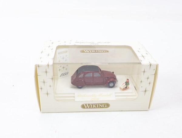 Wiking H0 798 03 34 Modellauto PKW Weihnachtsmodell 1999 Citroen 2CV 1:87