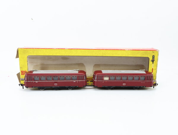Rame Autorail Fleischmann HO 1372/2 VT 98 + Remorque DB - État Correct