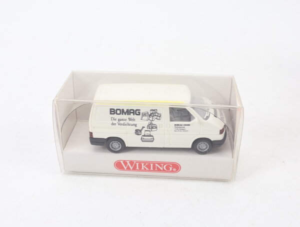 Wiking H0 Modellauto PKW Werbemodell Bomag VW T4 Weiß 1:87