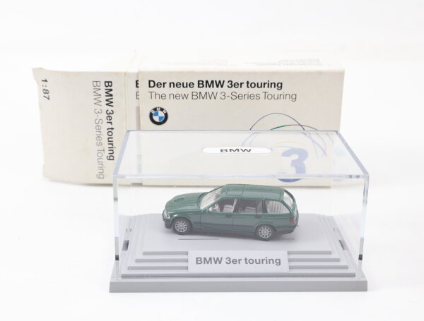 Wiking H0 80 41 9 419 971 Modellauto PKW BMW 3er Touring grün 1:87