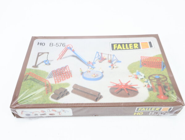 Faller H0 B-576 Ausschmückung Bausatz Abenteuerspielplatz Kinderspielplatz