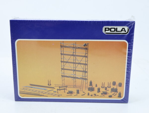 Pola H0 462 Stadtausgestaltung Kleinteilesortiment Baustelle Gerüst Baugerüst