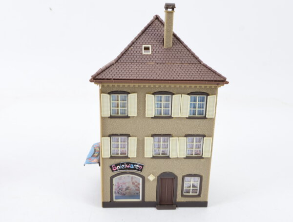 Faller H0 Gebäude Stadthaus Wohnhaus mit Ladenzeile "Spielwaren"