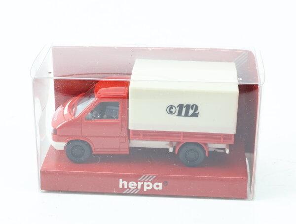 Herpa H0 042369 Modellauto Transporter Feuerwehr 1:87