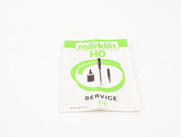Märklin H0 Beschreibung Anleitung für Lokomotiven Loks Service-Heft grün