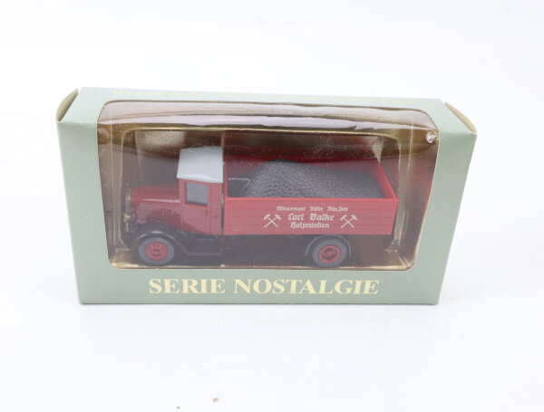Roskopf H0 1007 Modellauto Mercedes Benz Kohlewagen "Carl Balke Holzminden" 1:87