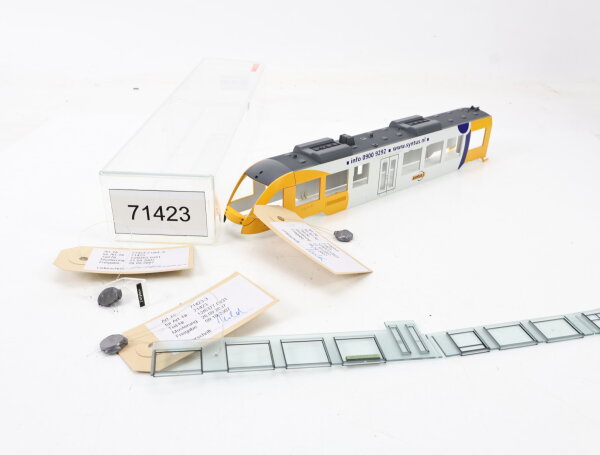 E1641 Fleischmann H0 aus 71423 Prototyp Handmuster Gehäuse + Verglasung / Plombe