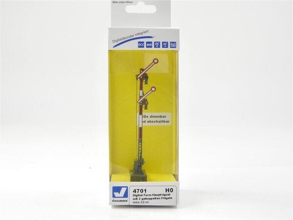 Viessmann 4701 H0 Digital Form-Hauptsignal mit 2 gekoppelten Flügeln