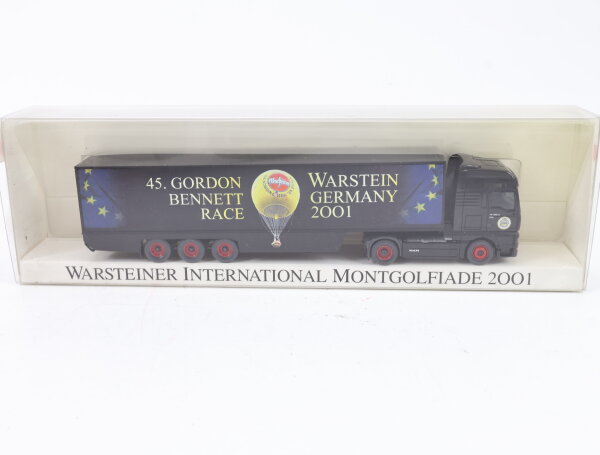 Wiking H0 3689 Modellauto LKW Warsteiner International Montgolfiade 2001 1:87