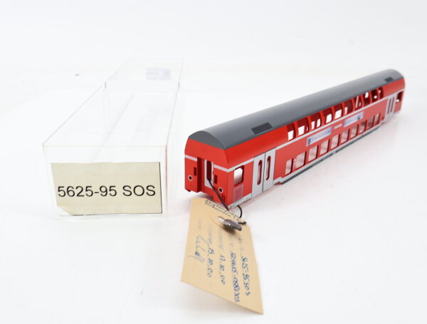 E1641 Fleischmann H0 95 5625 Prototyp Handmuster Gehäuse Doppelstock DB / Plombe