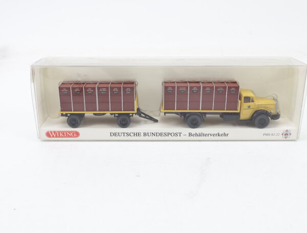 Wiking H0 82-22 Modellauto Deutsche Bundespost Behälterverkehr MB 6600 1:87