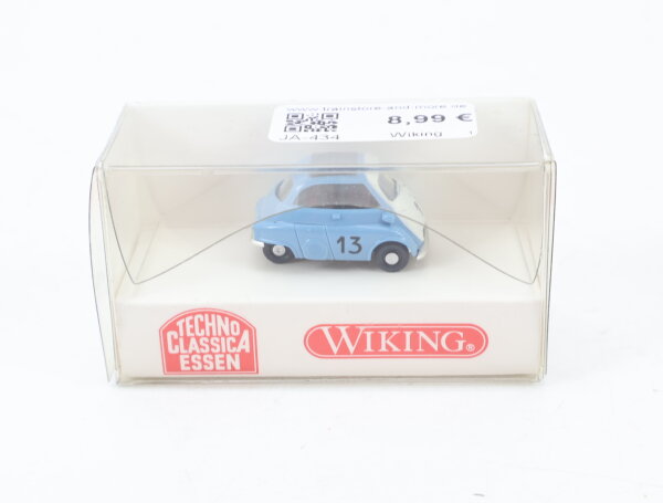 Wiking H0 808 03 Modellauto BMW Isetta 4-Rad Blau 1:87