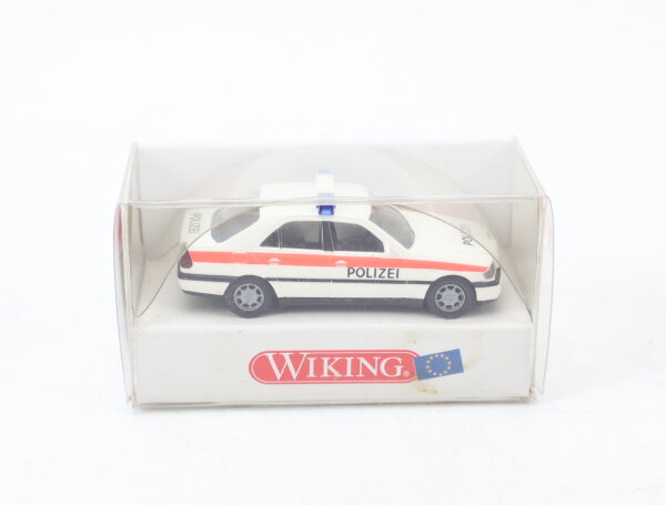 Wiking H0 104 03 Modellauto PKW Polizei MB C 200 1:87