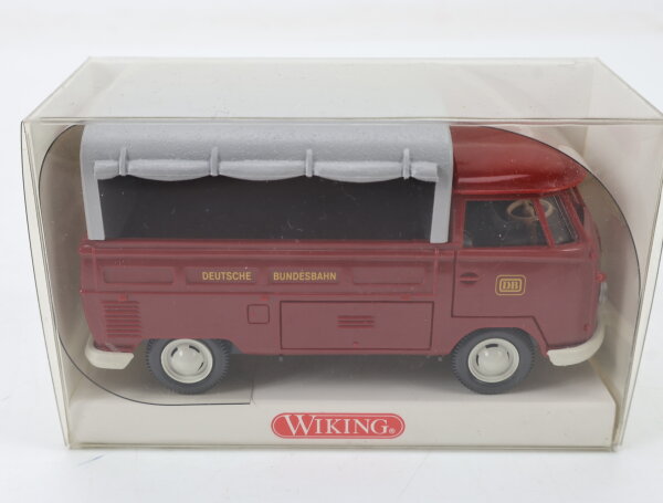 Wiking 767 01 38 Modellauto VW-Pritschenwagen T1 Rot 1:40