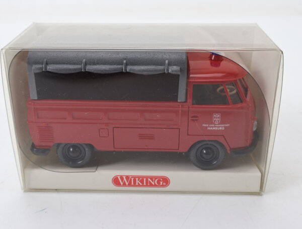 Wiking 767 02 38 Modellauto VW Pritschenwagen T1 Feuerwehr 1:40