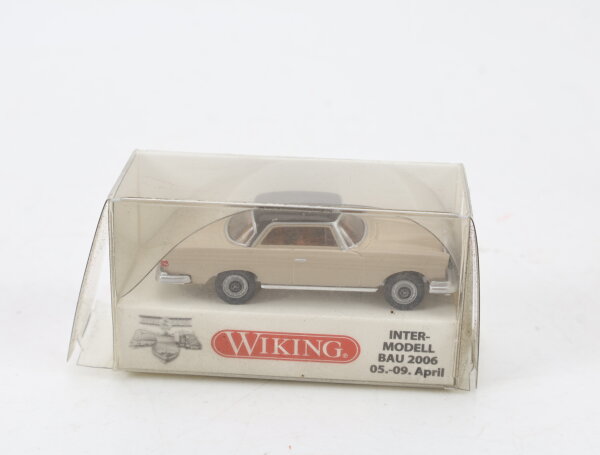 Wiking H0 Modellauto PKW MB 250 SE Coupé Beige Intermodell Bau 2006 1:87