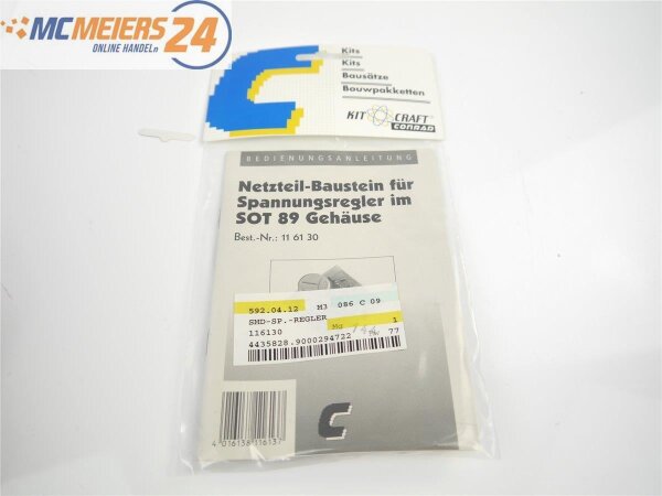 E418 Conrad 11 61 30 Zubehör Bausatz Netzteil-Baustein für Spannungsregler *NEU*