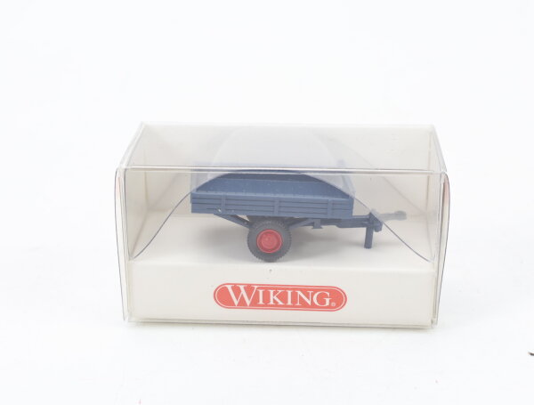 Wiking H0 Modellauto PKW Einachsenanhänger Allgaier Blau 1:87