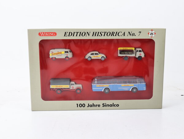 Wiking H0 81-27 Modellauto Set 100 jähre Sinalco Edition Historica No.7 1:87