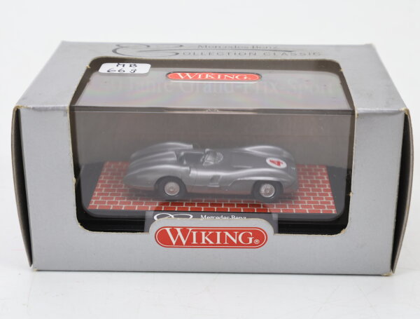 Wiking H0 Modellauto PKW Collection Classic MB 300SL Classic Center Silber 1:87