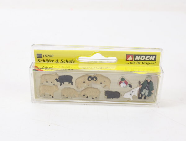 Noch H0 15750 Figuren-Set 10-tlg. Schäfer und Schafe 1:87