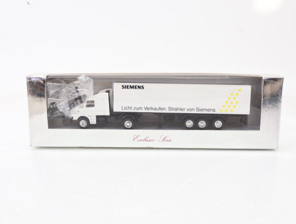Herpa Exclusiv H0 Modellauto LKW Scania " Siemens Licht" 1:87