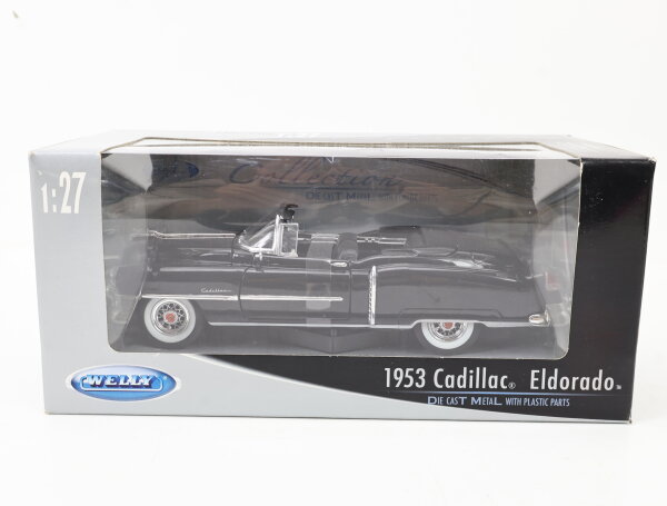 Welly Modellauto PKW 1953 Cadillac Eldorado schwarz 1:27