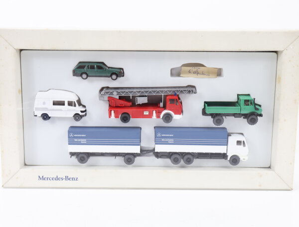 Wiking H0 Modellauto Set PKW LKW Mercedes-Benz MB Werbepackung 5-tlg. 1:87