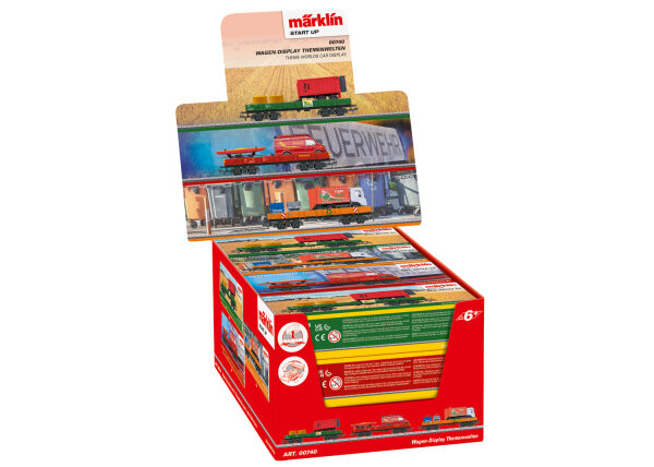 Märklin Start up H0 00740 Güterwagen Wagen-Display Themenwelten 12-tlg.