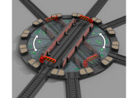 Märklin my world H0 23402 Drehscheibe Bausatz | 36 cm | 6 Gleisanschlüsse