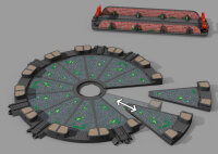 Märklin my world H0 23402 Drehscheibe Bausatz | 36 cm | 6 Gleisanschlüsse