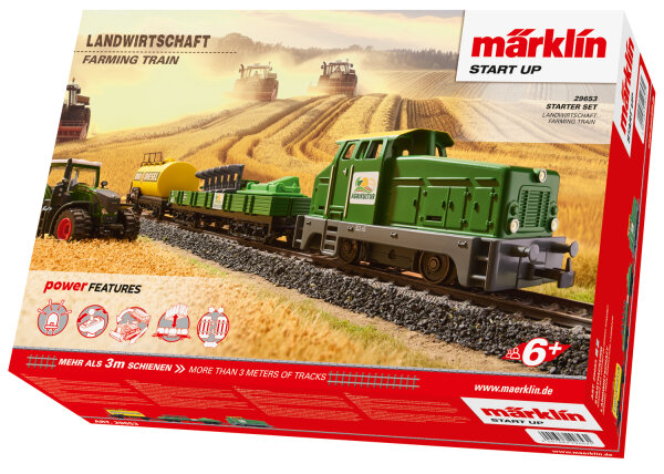 Märklin Start up H0 29653 Startpackung "Landwirtschaft" Diesellok Gleise Waggons