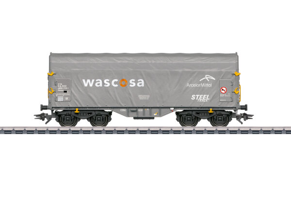 Märklin H0 47229 Güterwagen Schiebeplanenwagen Shimmns "Wascosa AG" VI grau/ NEM