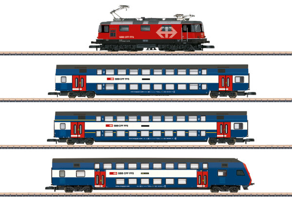 Märklin Spur Z 81195 Zugset 4-tlg. Elektrolok Re 420 Züricher S-Bahn SBB Ep. VI