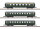 Märklin Spur Z 87107 Personenwagen-Set 3-tlg. Schürzenwagen 1.-2.Kl. ÖBB Ep. III
