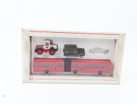Wiking H0 Modellauto Set Mercedes Benz Bus Trac G-Klasse...