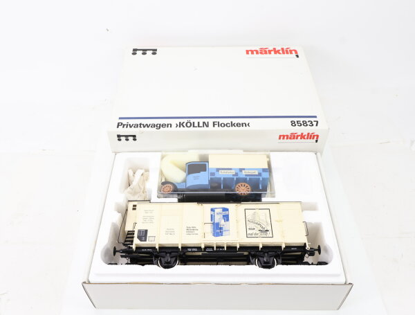 Märklin Spur 1 85837 gedeckter Güterwagen Privatwagen "Kölln Flocken" DR / MHI