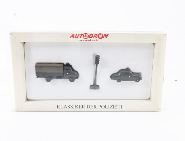 Wiking H0 990 46 Modellauto Set Autodrom Klassiker Der Polizei II 1:87