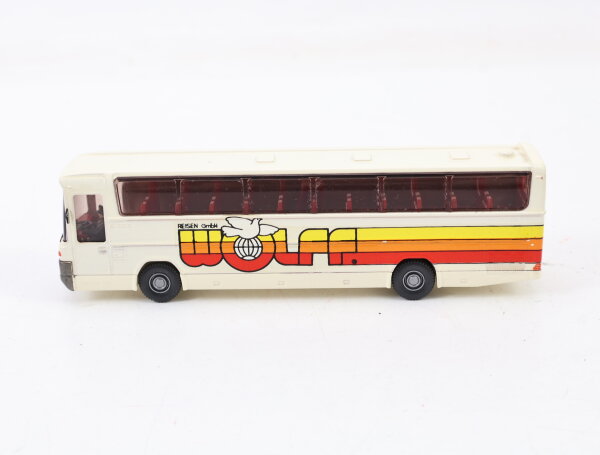 Wiking H0 Modellauto Bus Reisebus MB O 303 RHD "Wolff Reisen GmbH" 1:87