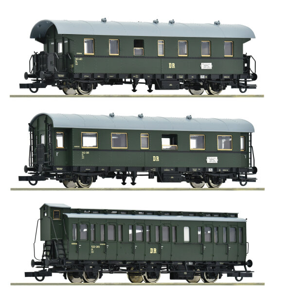 Roco H0 6200131 3-tlg. Set 2: Nebenbahnzug, DR