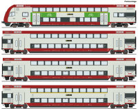 Roco H0 6210148 4-tlg. Set: Doppelstockwagen, CFL