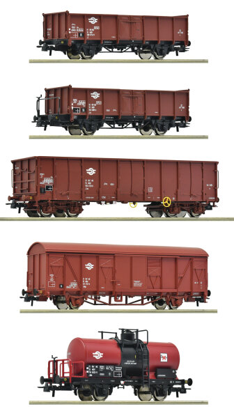 Roco H0 6600126 5-tlg. Set: Güterzug, MAV