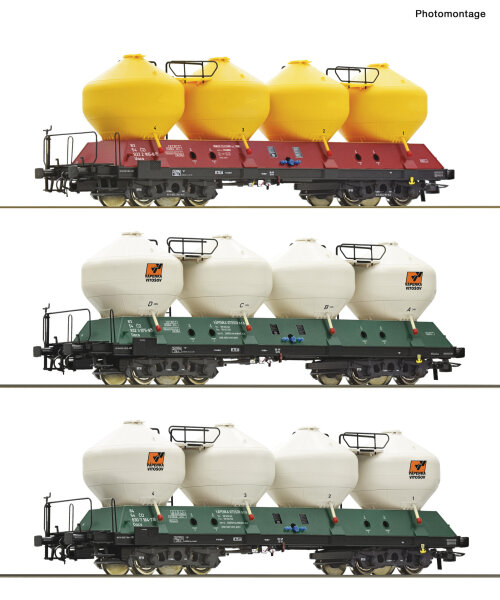 Roco H0 6600180 3-tlg. Set: Silowagen, CD