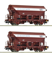 Roco H0 6600124 2-tlg. Set: Schwenkdachwagen, DB