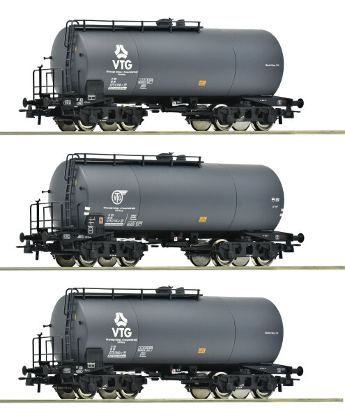 Roco H0 6600162 3-tlg. Set: Kesselwagen, VTG/DB