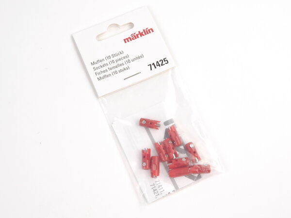 Märklin H0 71425 10x Muffen rot 1:87