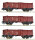 Roco H0 6600115 3-tlg. Set: Offene Güterwagen, DR
