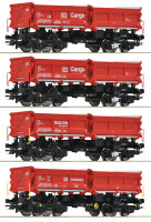 Roco H0 6600202 4-tlg. Set: Muldenkippwagen, DB AG