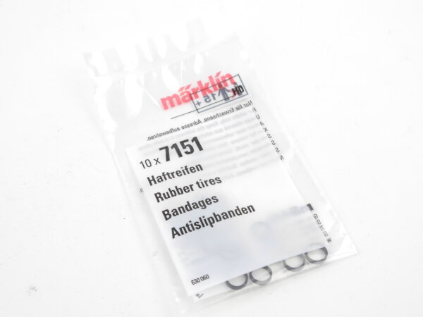 Märklin H0 7151 Haftreifen Haftringsatz ø 6 mm (10 Stück) 1:87